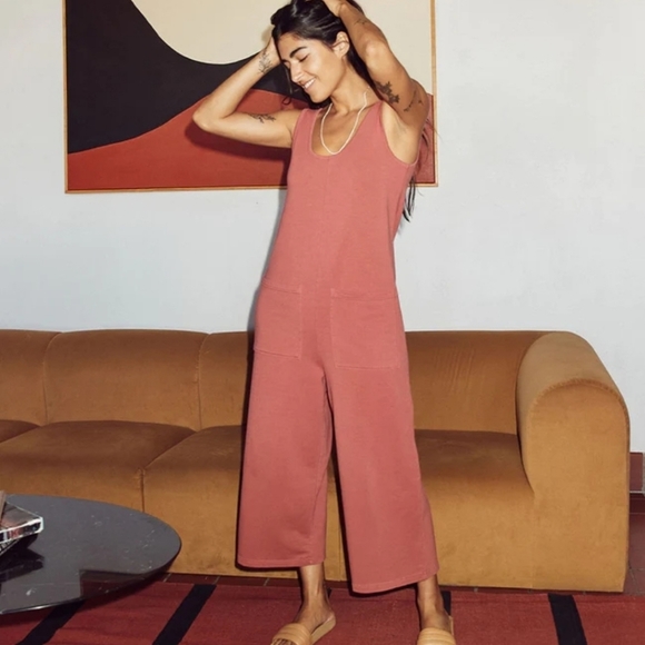 Marine layer Offline Jumpsuit in Rosewood - Picture 2 of 5